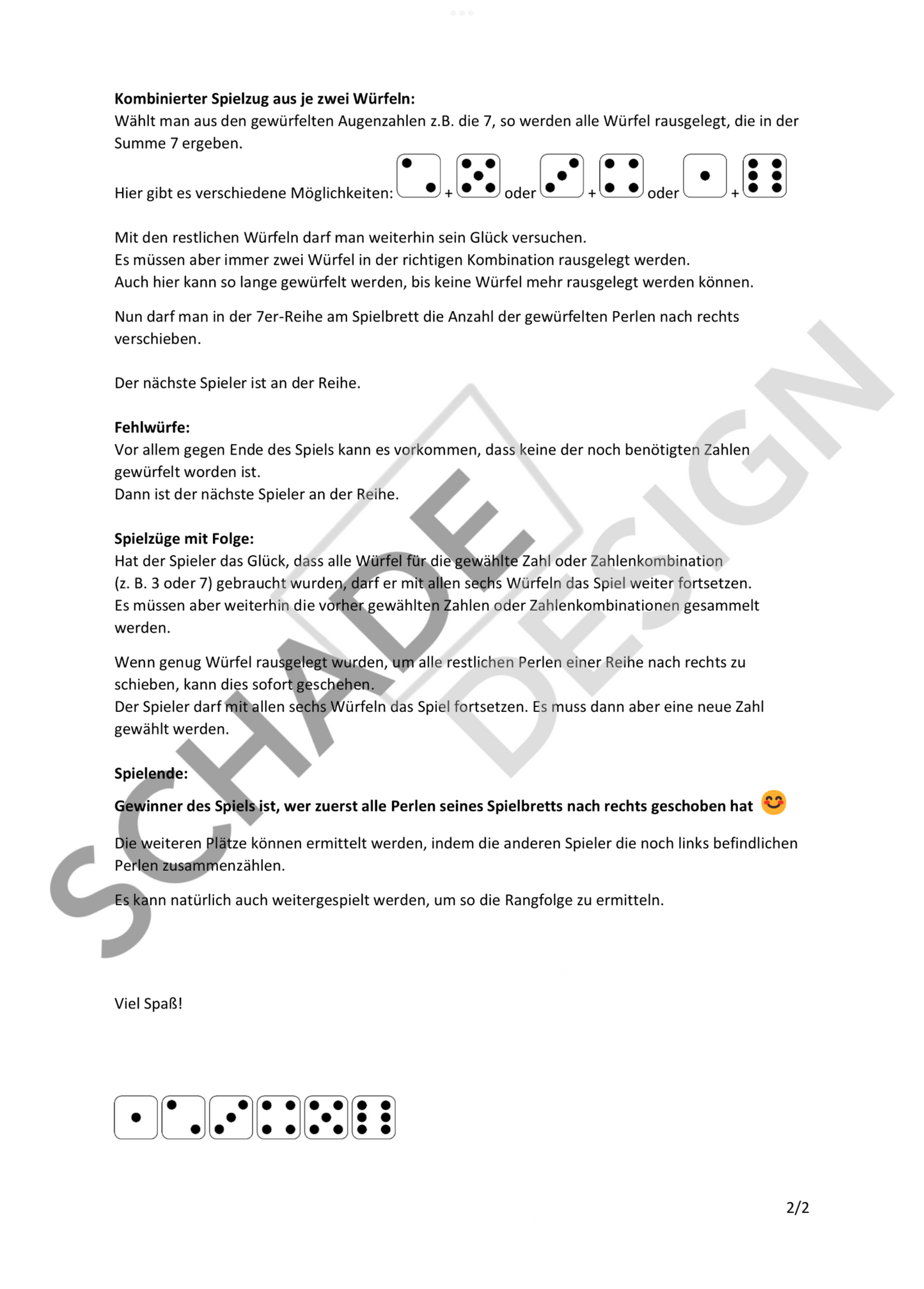 Alles nach Rechts Spielanleitung