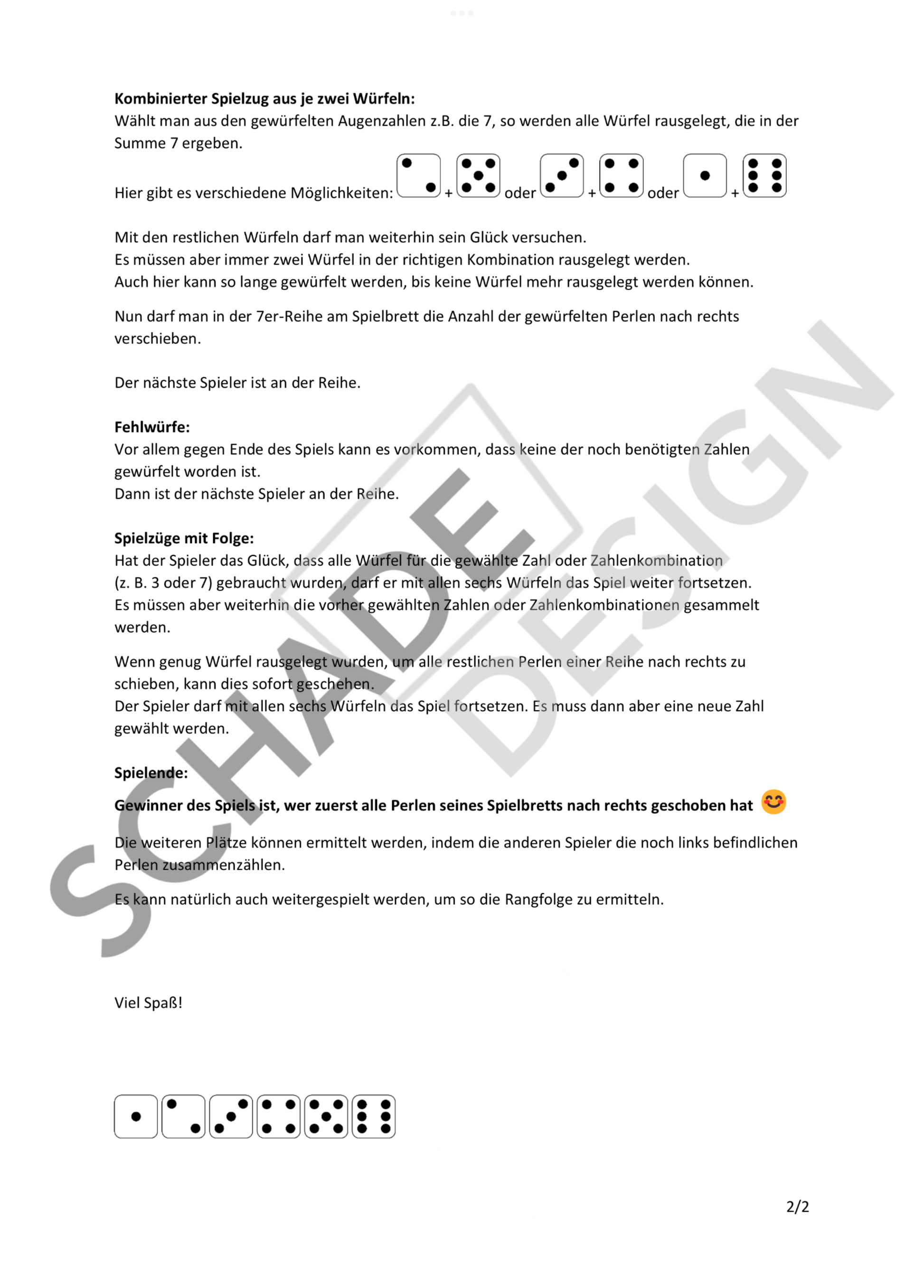 Alles nach Rechts Spielanleitung